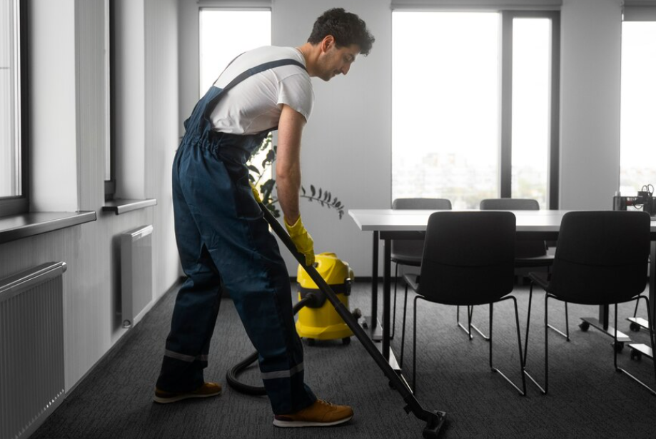 our commercial cleaners Perth clean a office room