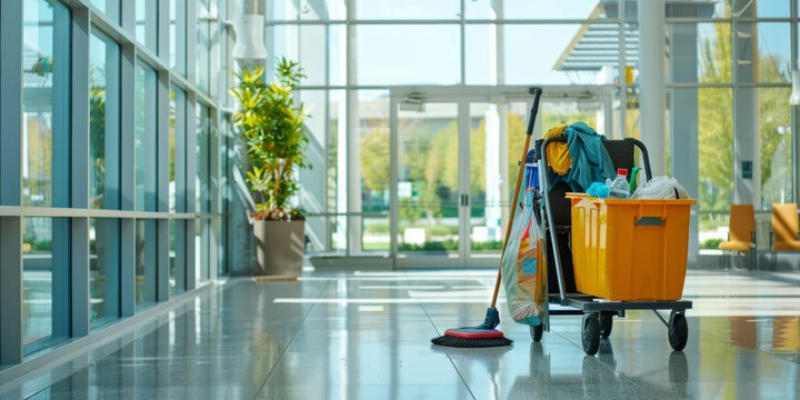 office cleaning perth services vacuuming open plan floor