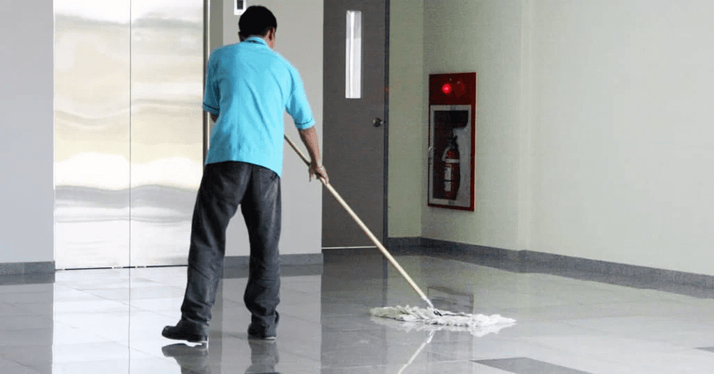 body corporate cleaning perth lift and foyer being cleaned