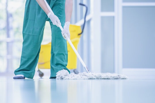healthcare cleaning perth staff disinfecting clinical surfaces
